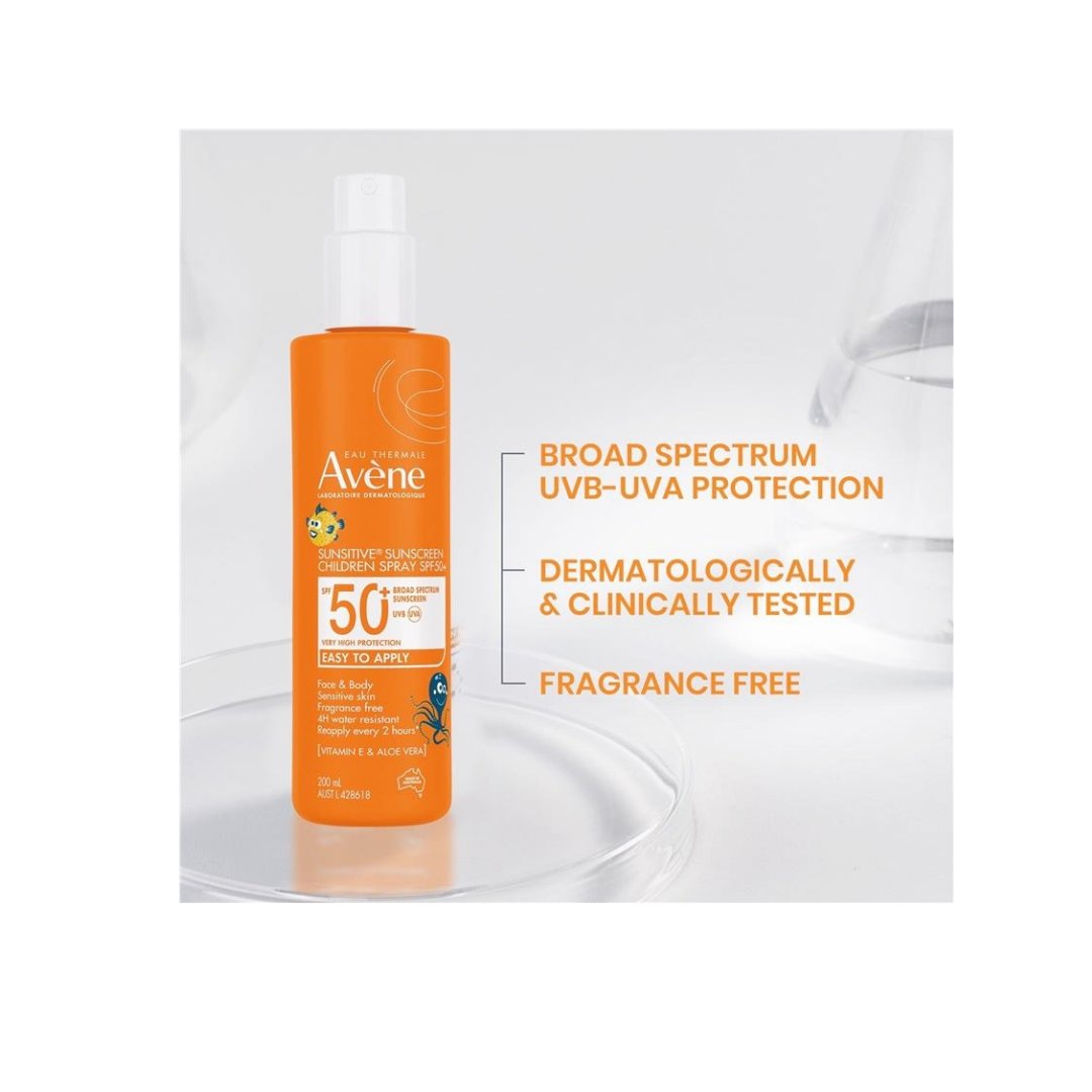 Avene Sunsitive Sunscreen Children Spray SPF 50+ 200ml
