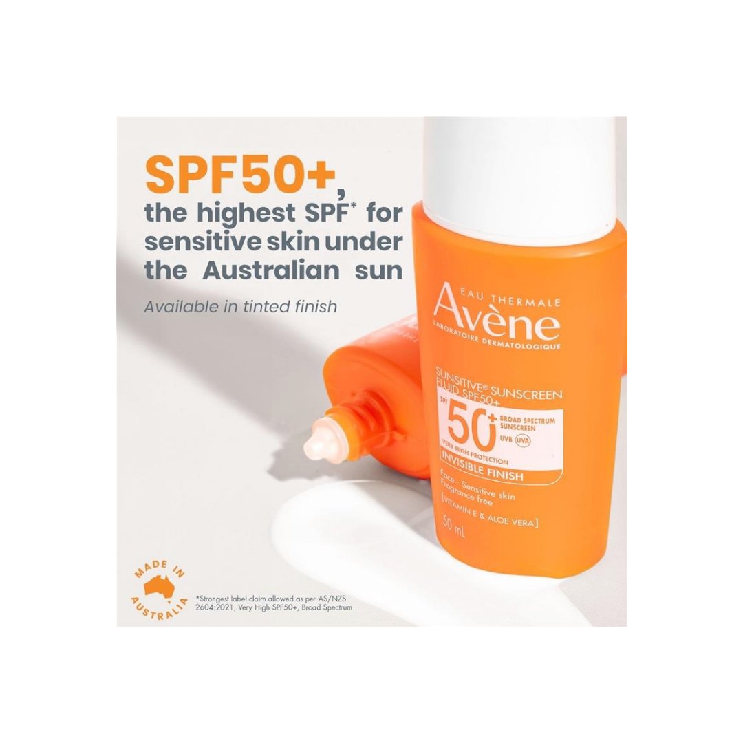 Avene Sunsitive Sunscreen Fluid SPF 50+ 50ml