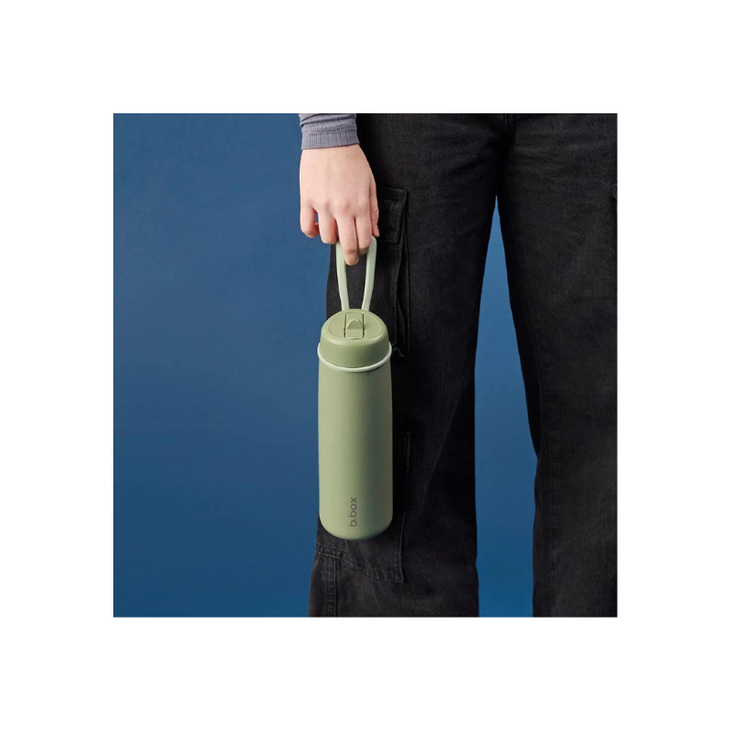B.Box Insulated Flip Top Bottle Olive 690ml