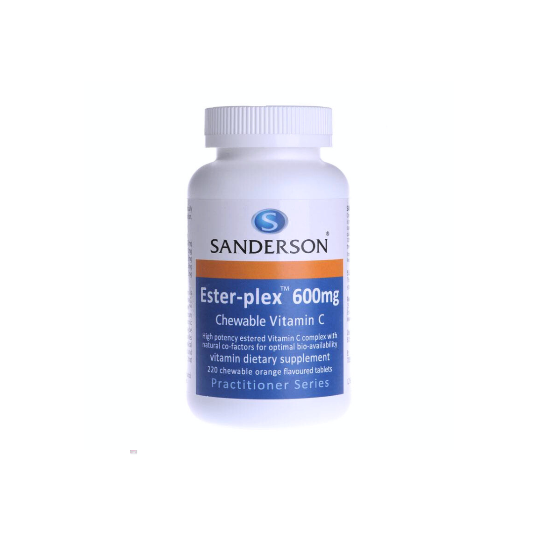 Sanderson Ester-plex Vitamin C 600mg Orange Chewable 220 Tablets