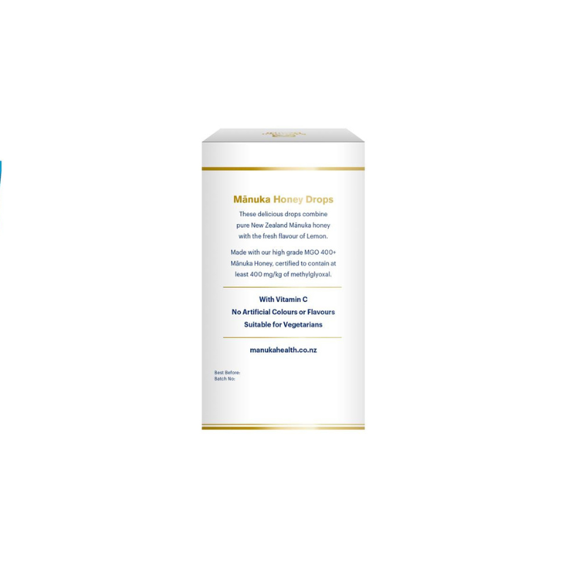 Manuka Health Manuka Honey Lozenge Drops Lemon 15 Pack 65g