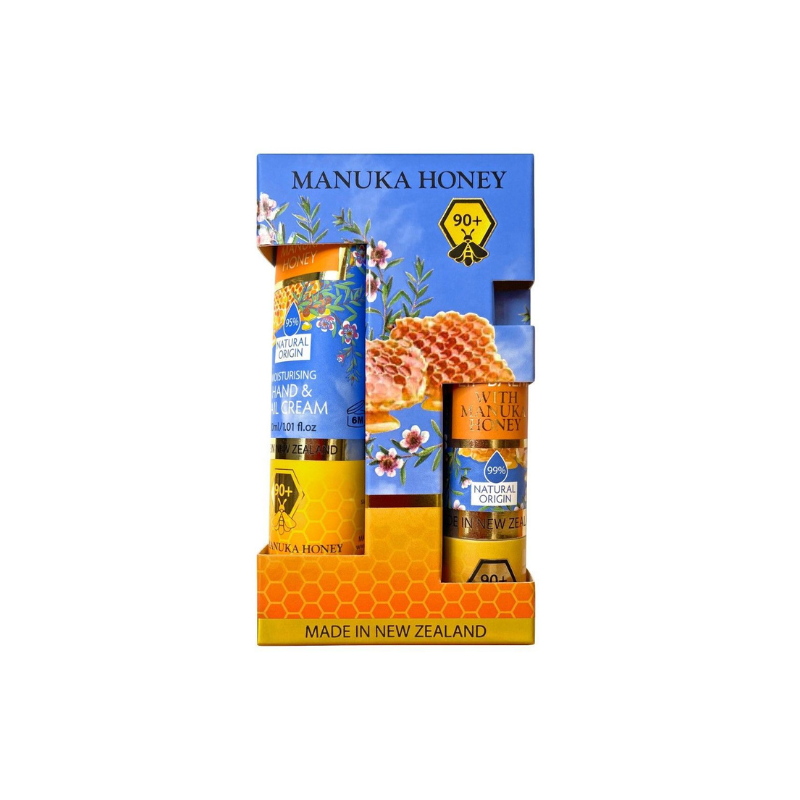 The Natural Land Vanilla Lip Balm and Hand Cream Set