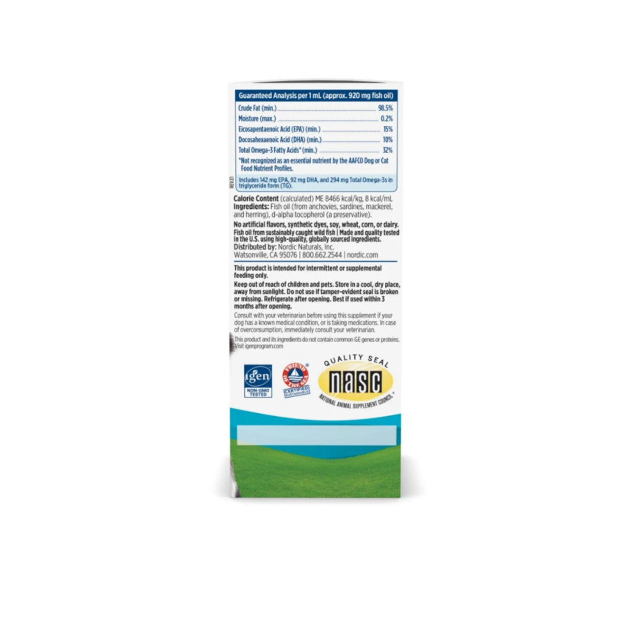 Nordic Naturals Omega-3 Fish Oil Cat & Dog Liquid Supplement
