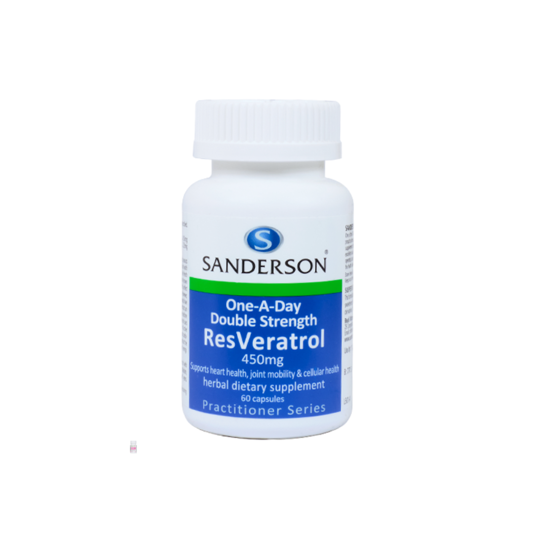 Sanderson Double Strength Resveratrol 450mg 60 Capsule