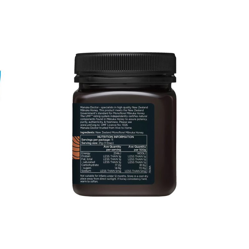 UMF 20+ Monofloral Manuka Honey 250g