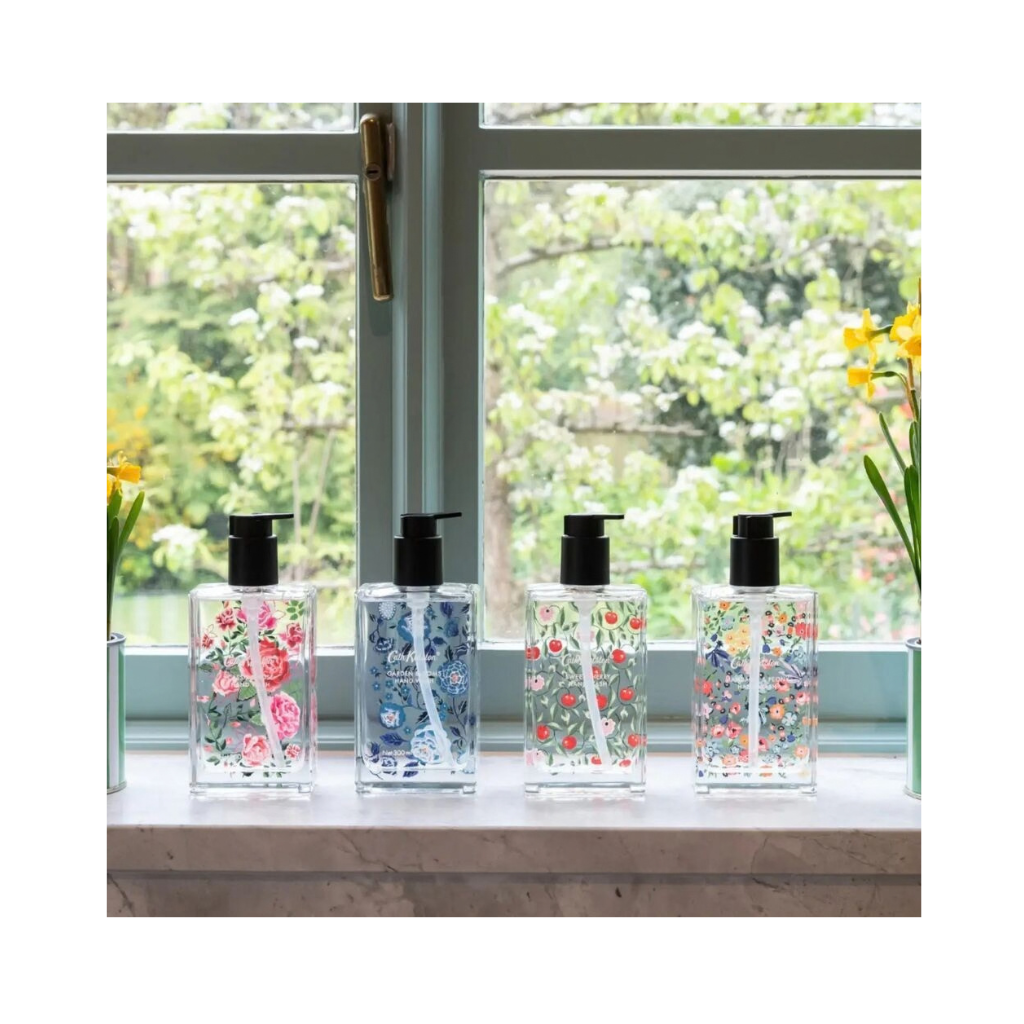 Heathcote & Ivory Cath Kidston Glass Bottle Hand Wash 300ml - Cassis & Rose