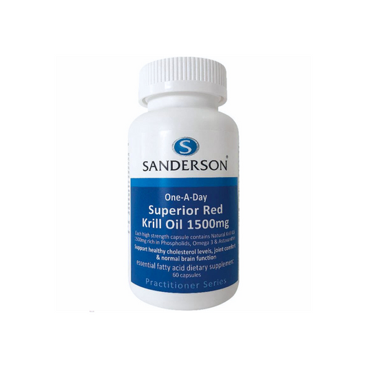 Sanderson Superior Red Krill Oil 1,500mg 60 Capsules