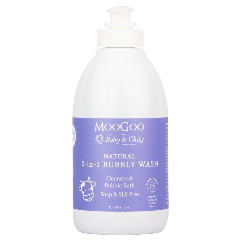 MooGoo Baby & Child 2 In 1 Bubbly Wash 1 Litre