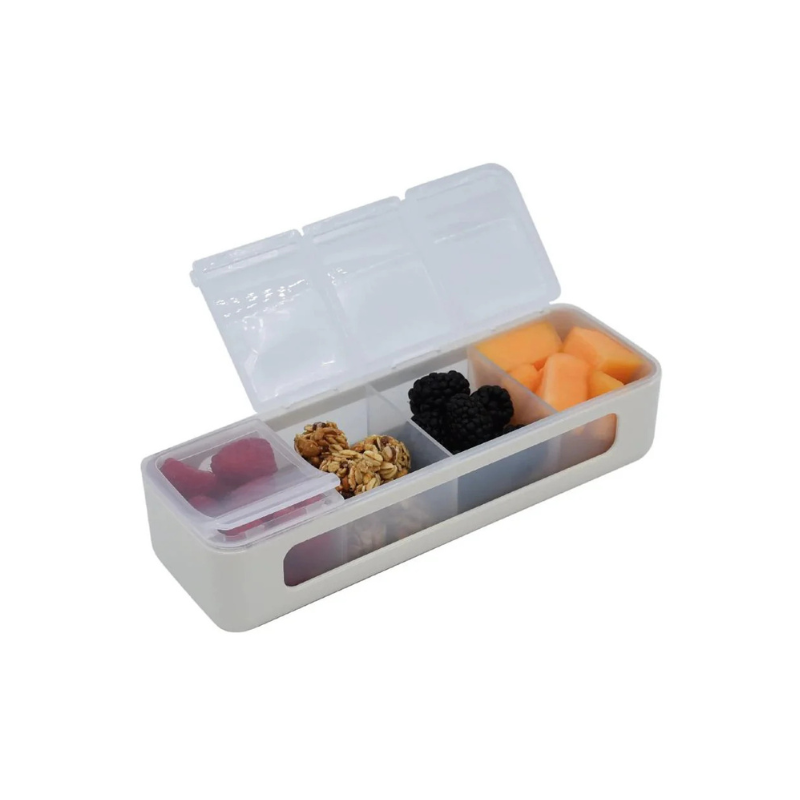 Melii Snackle Box- 4 Compartment - Ivory
