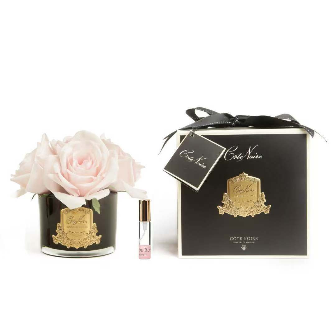 Côte Noire Perfumed Natural Touch 5 Roses - Black - French Pink