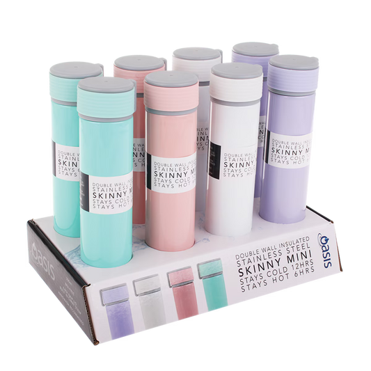 Oasis Skinny Mini Drink Bottle - 240ml Asst. Colours