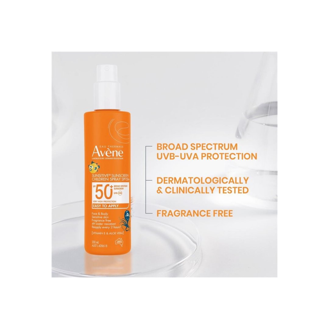 Avene Sunsitive Sunscreen Children Spray SPF 50+ 200ml