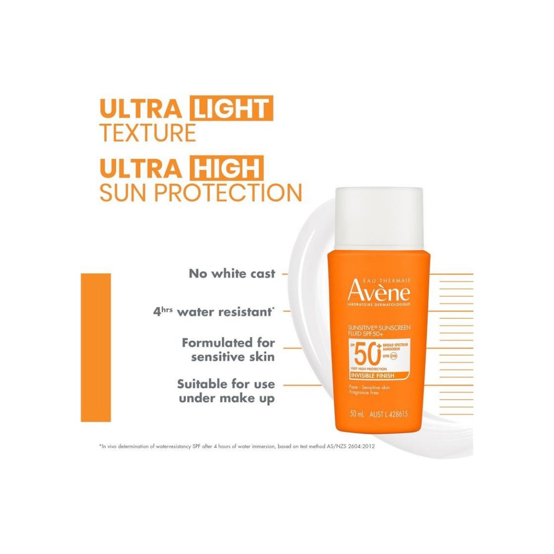 Avene Sunsitive Sunscreen Fluid SPF 50+ 50ml
