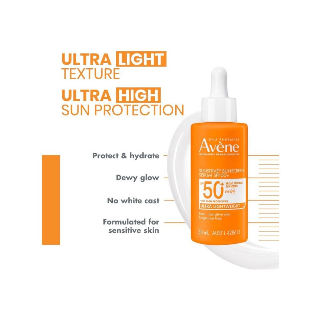 Avene Sunsitive Sunscreen Serum SPF 50+ 30ml
