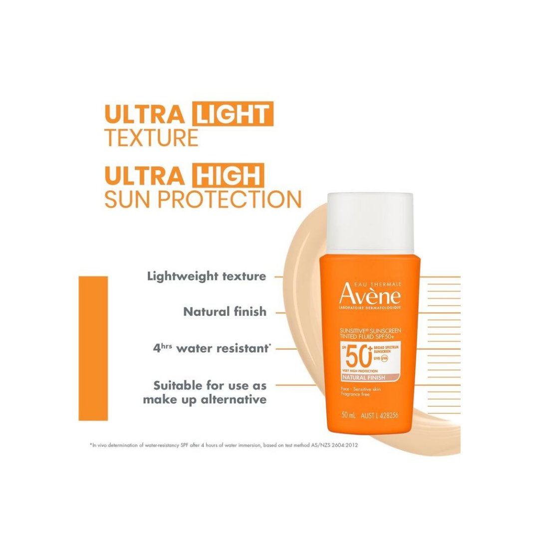 Avene Sunsitive Sunscreen Tinted Fluid SPF 50+ 50ml