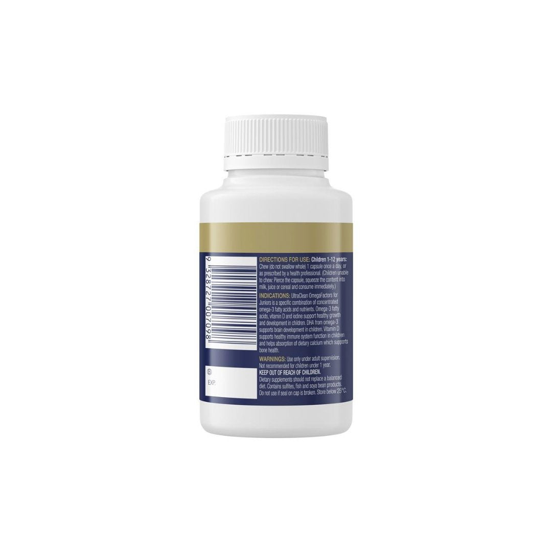 BioCeuticals UltraClean OmegaFactors For Juniors 60 Capsules