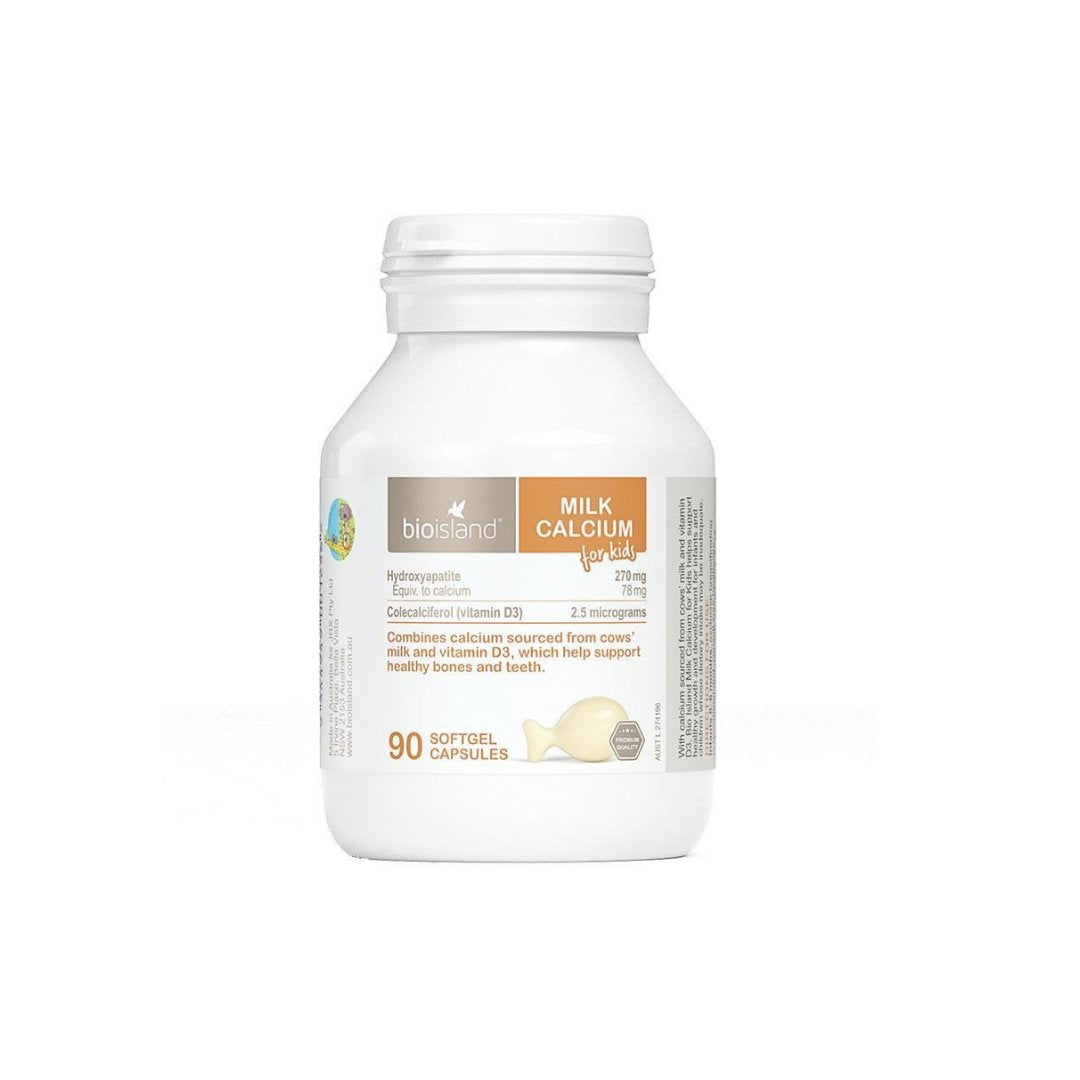 Bio Island Milk Calcium Kids 90 Capsules