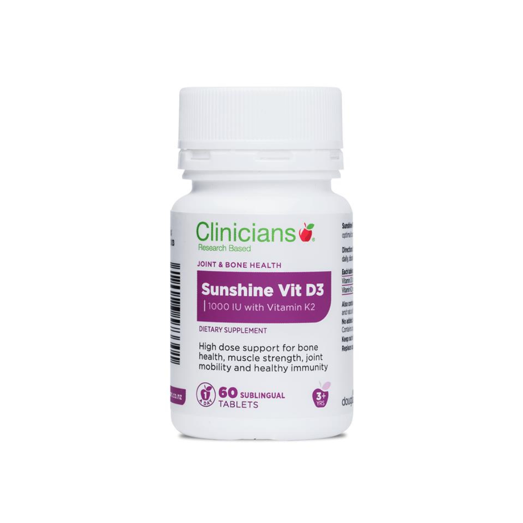 Clinicians Sunshine Vitamin D3 60 Tablets