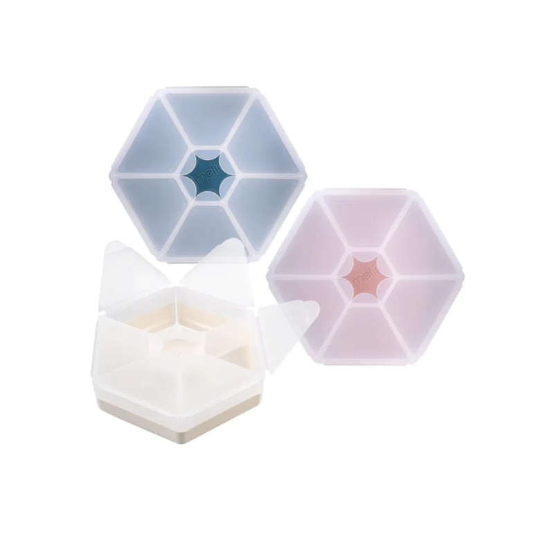 Melii Snackle Hexagon Snack Box Luxe Pink