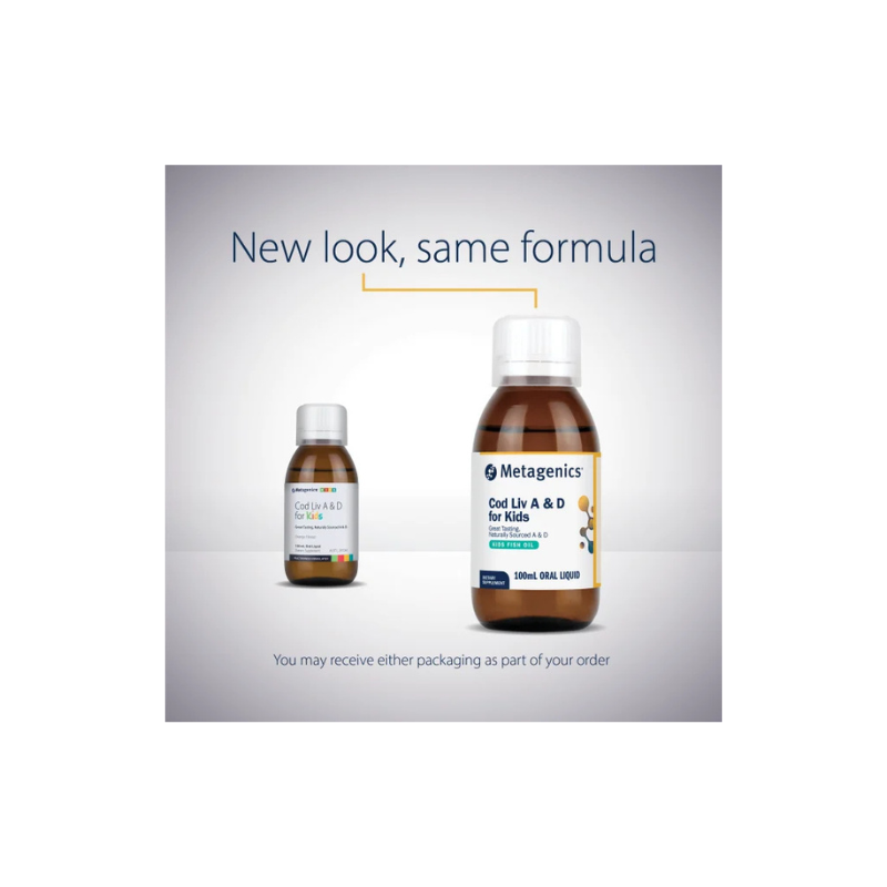 Metagenics Cod Liv A & D for Kids 100ml