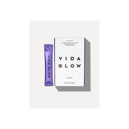 Vida Glow Natural Marine Collagen Sachets - Blueberry