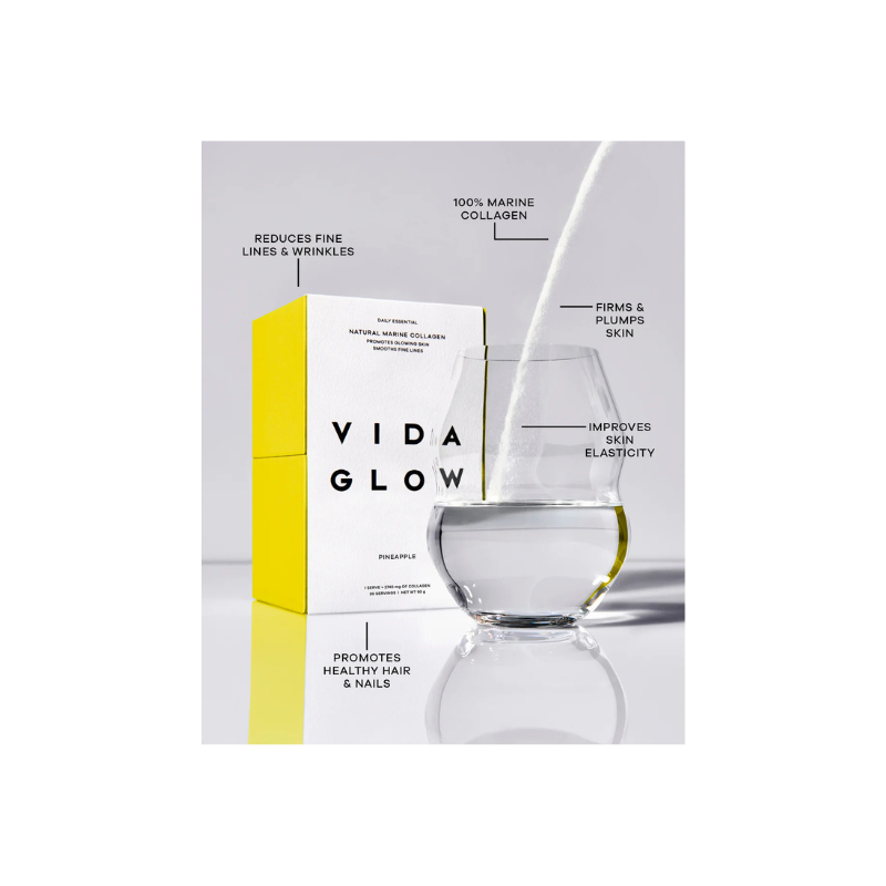 Vida Glow Natural Marine Collagen Sachets - Pineapple