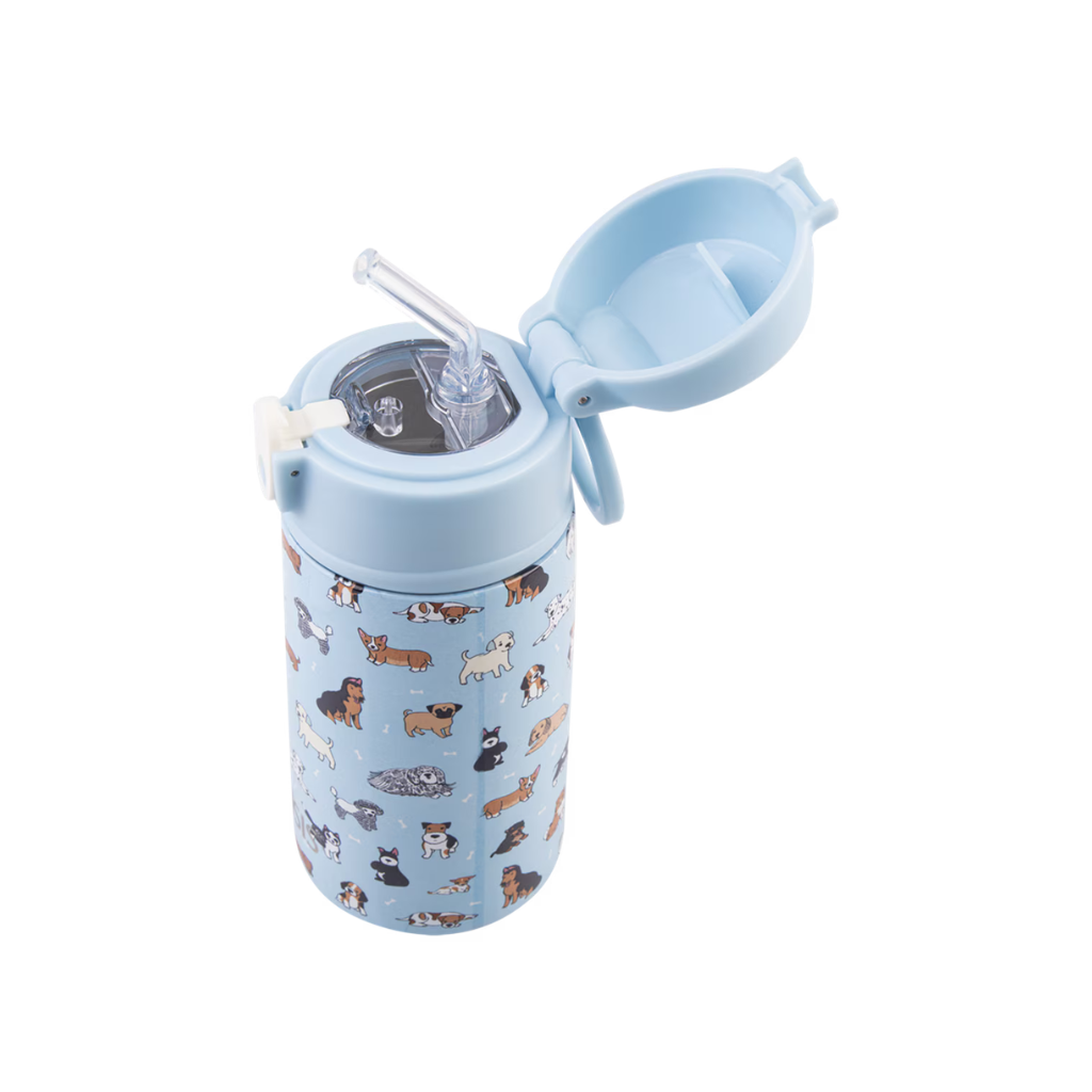 Oasis Double Wall Insulated Sipper Straw Kid's Drink Bottle - 400ml