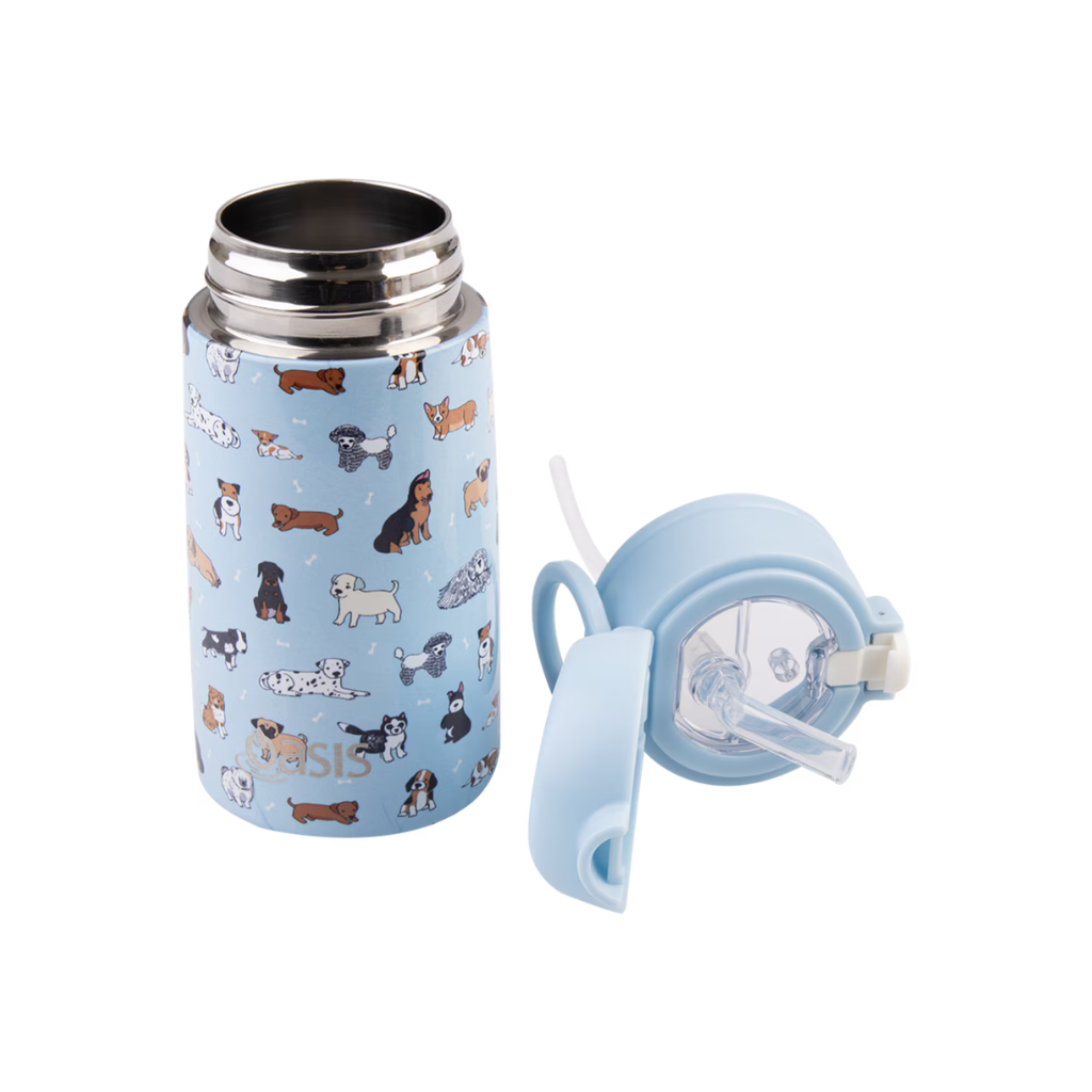 Oasis Double Wall Insulated Sipper Straw Kid's Drink Bottle - 400ml