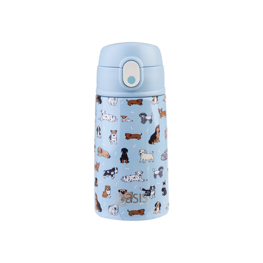 Oasis Double Wall Insulated Sipper Straw Kid's Drink Bottle - 400ml
