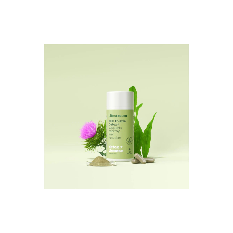 Lifestream Milk Thistle Detox+ 60 VegeCapsules