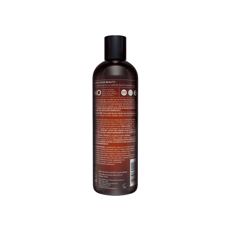 Hask Tea Tree & Rosemary Shampoo 355ml