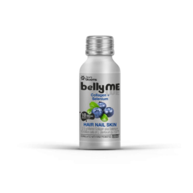 BellyMe Hair Nail Skin Collagen +Selenium 60 mL（Natural Berry Flavour）