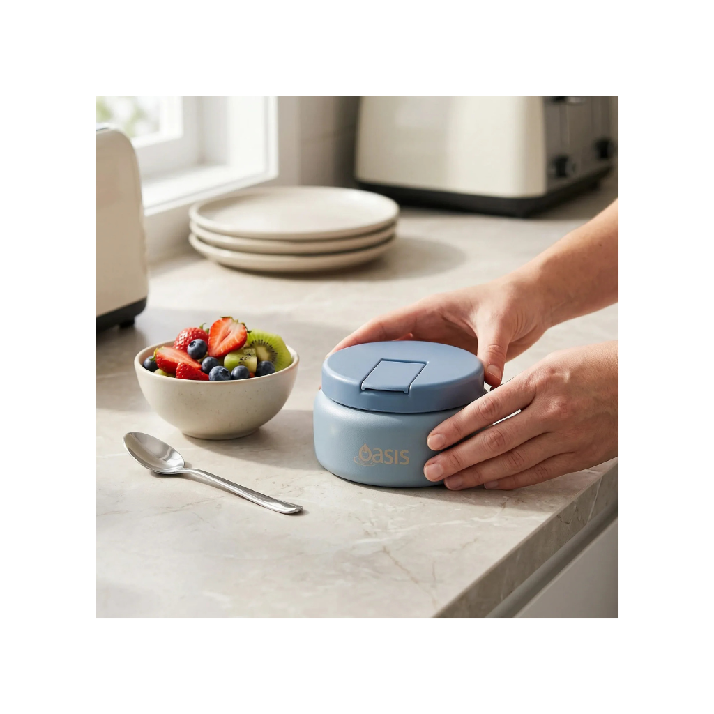 Oasis Food Flask - 230ml Hazy Blue