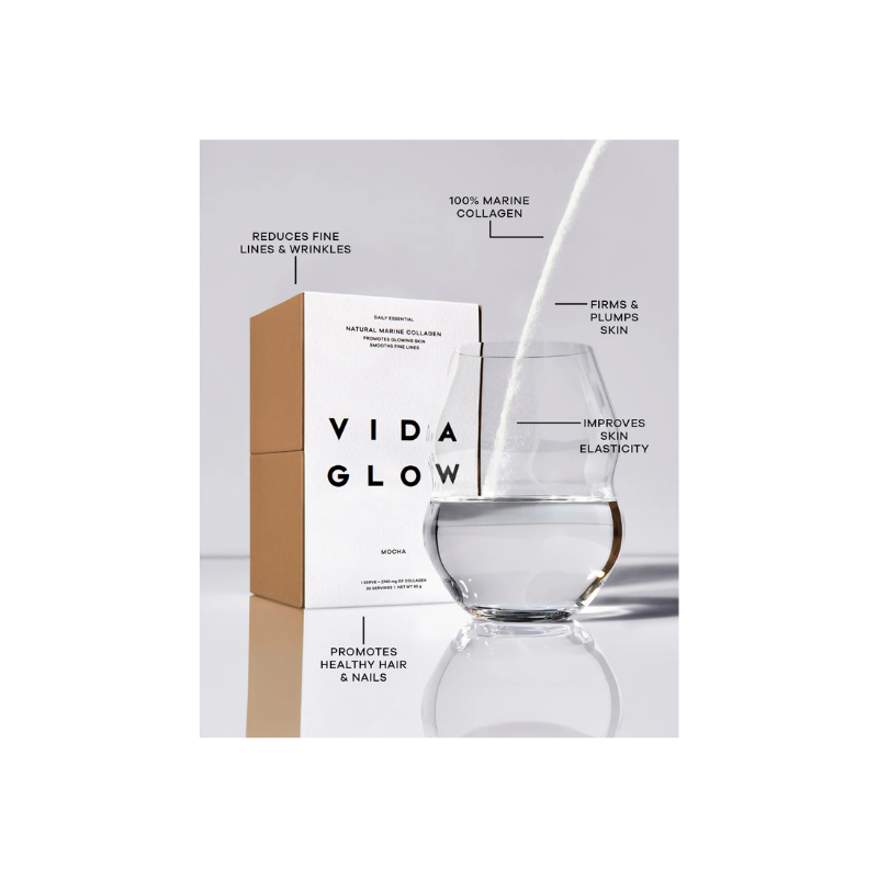Vida Glow Natural Marine Collagen Sachets - Mocha