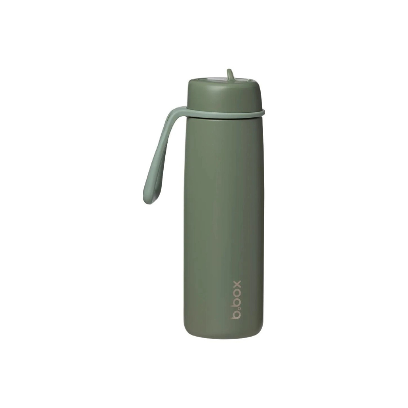 B.Box Insulated Flip Top Bottle Olive 690ml