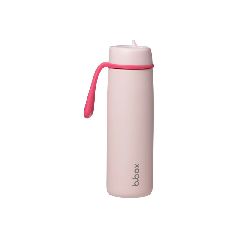 B.Box Insulated Flip Top Bottle Pink Paradise 690ml
