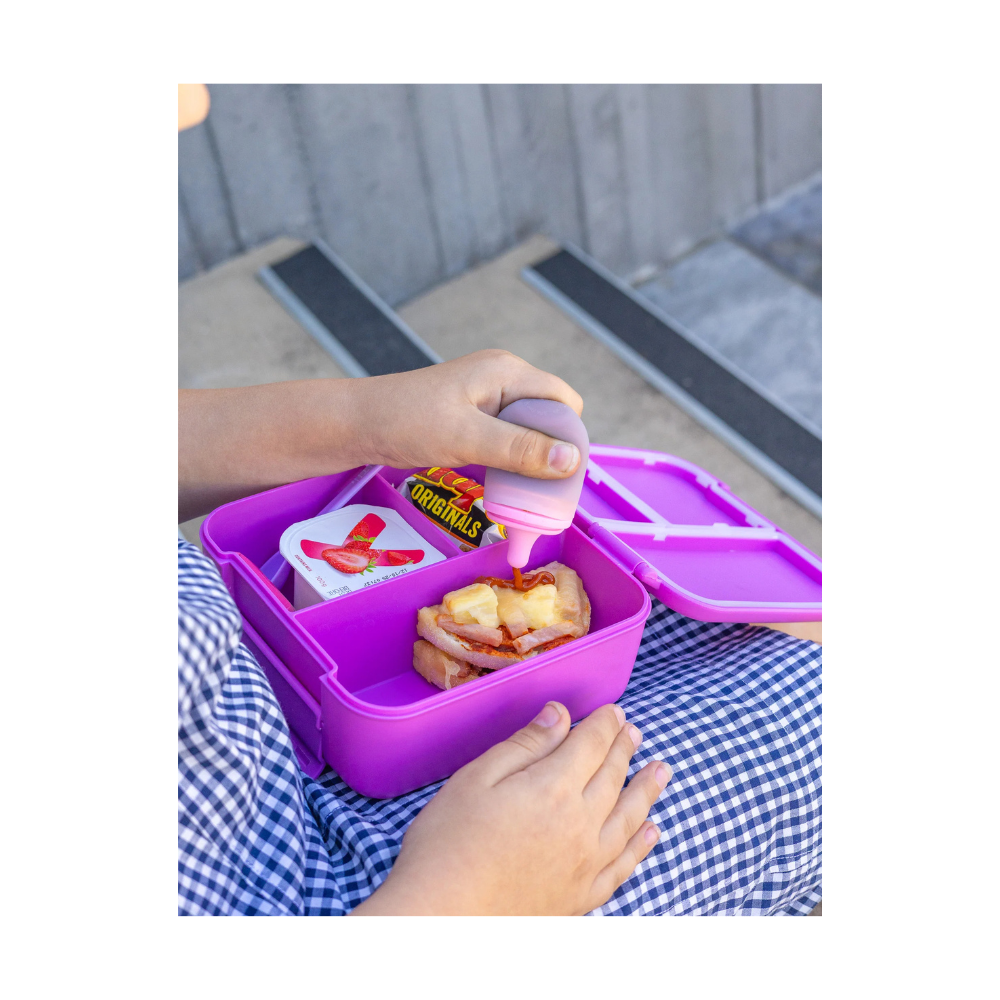 Montiico Silicone Sauce Bottle (2 Pack) - Floss/Lilac