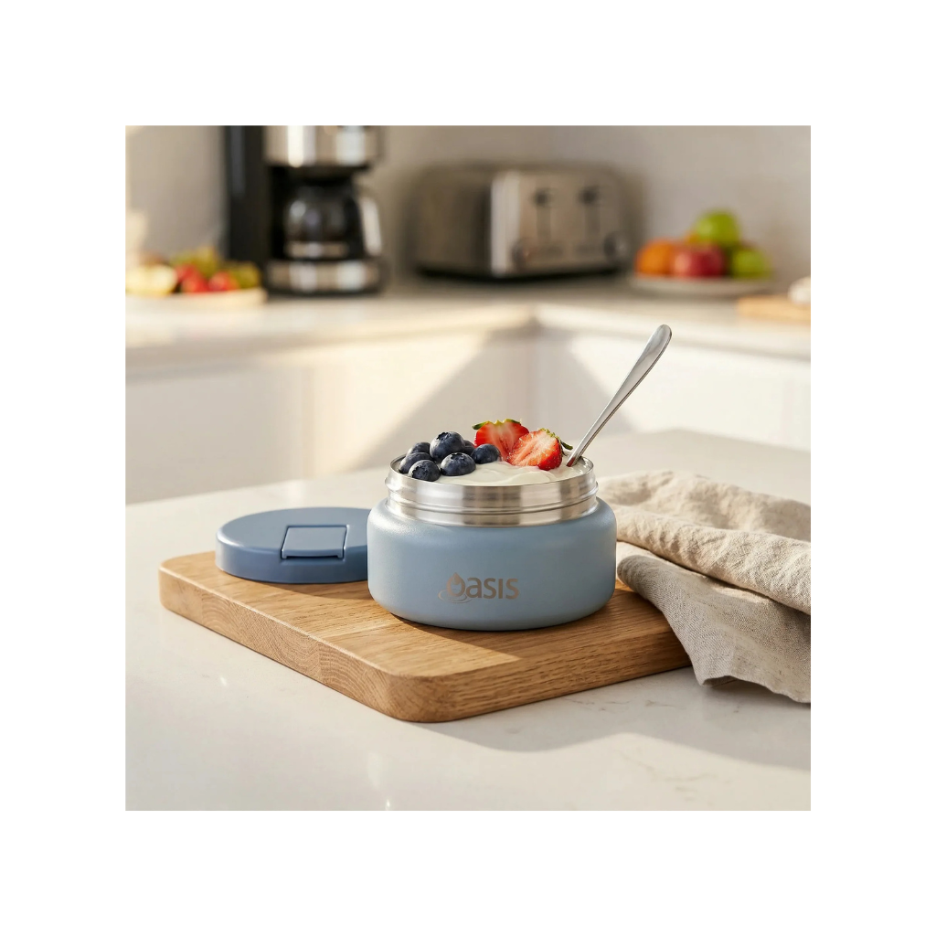 Oasis Food Flask - 230ml Hazy Blue