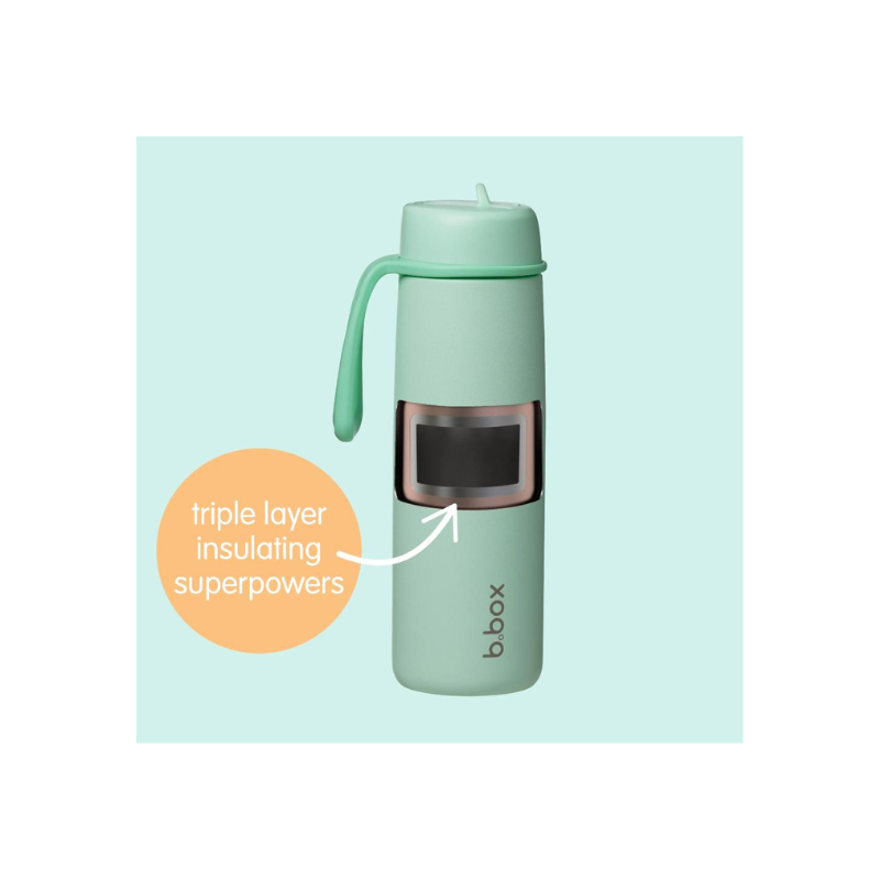 B.Box Insulated Flip Top Bottle Spearmint 690ml
