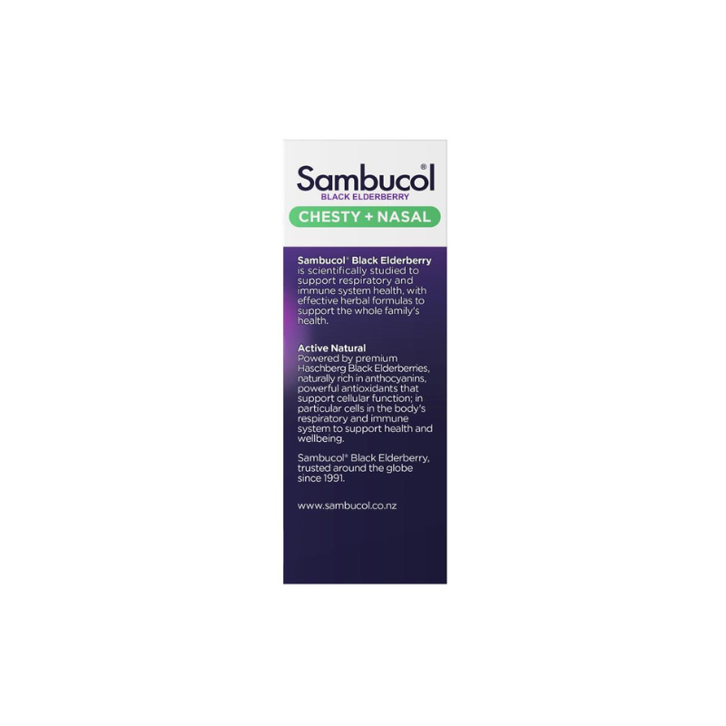 Sambucol Black Elderberry Kids Chesty + Nasal Soothing Syrup 120ml