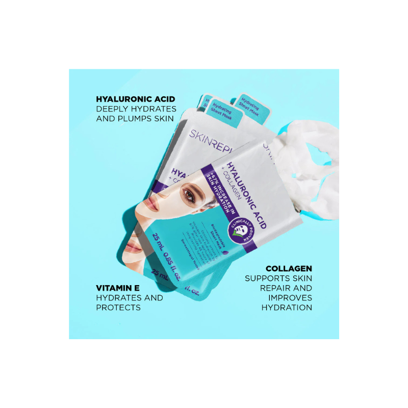 Skin Republic Hyaluronic Acid & Collagen Face Mask 25ml