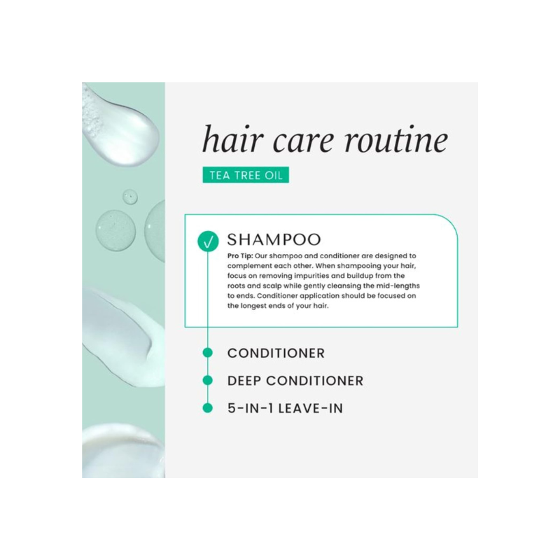 Hask Tea Tree & Rosemary Shampoo 355ml