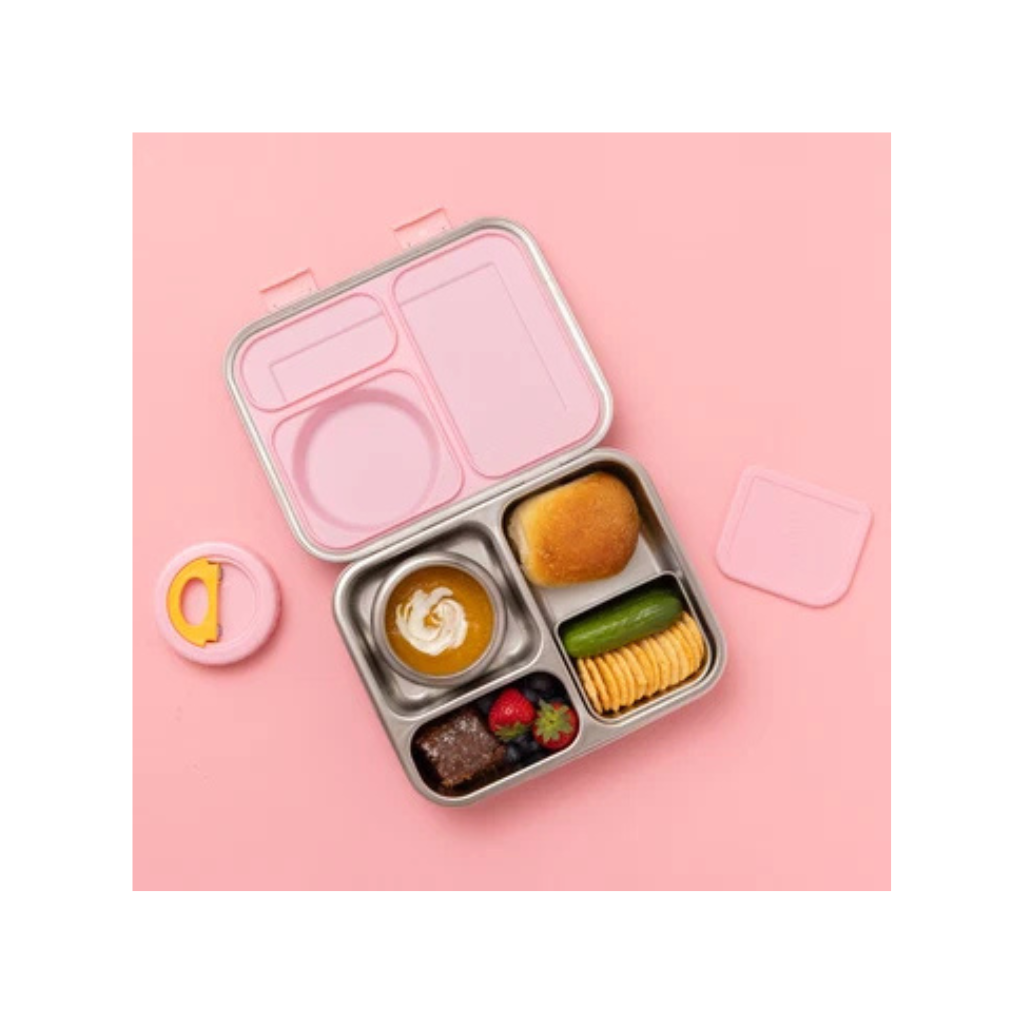 Nudie Rudie The Hot n Cold Hero Box Stainless Steel Lunchbox - Pink
