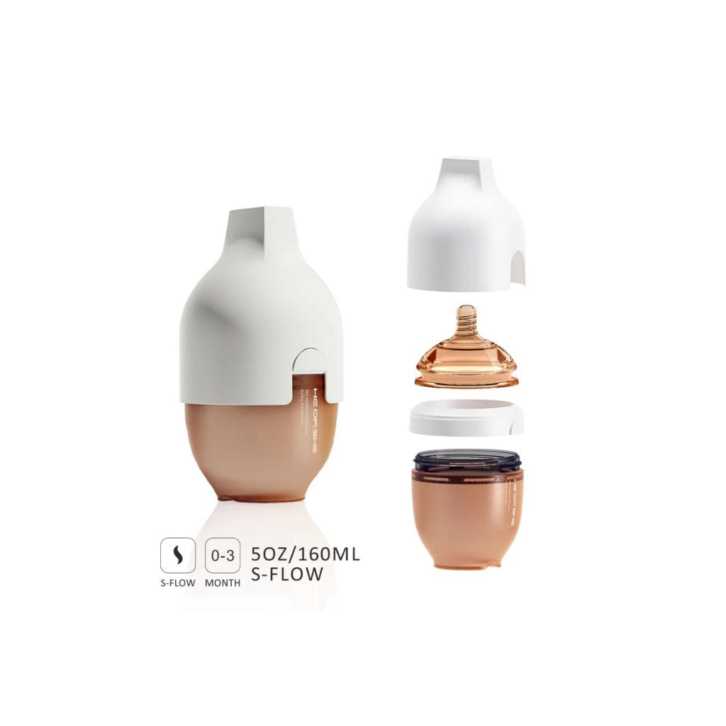 HEORSHE Ultra Wide Neck Baby Bottle 160ml
