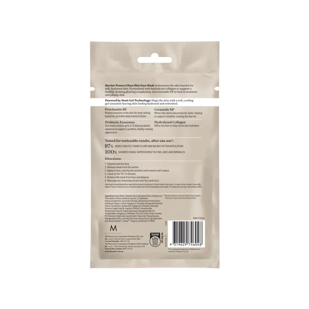 Dr. Lewinn's Barrier Protect Glass Skin Face Mask 1 Pack
