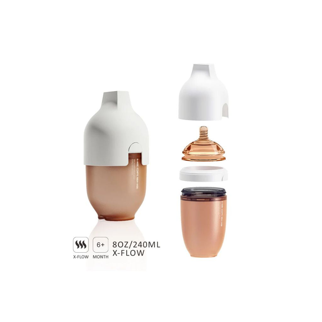 HEORSHE Ultra Wide Neck Baby Bottle 240ml