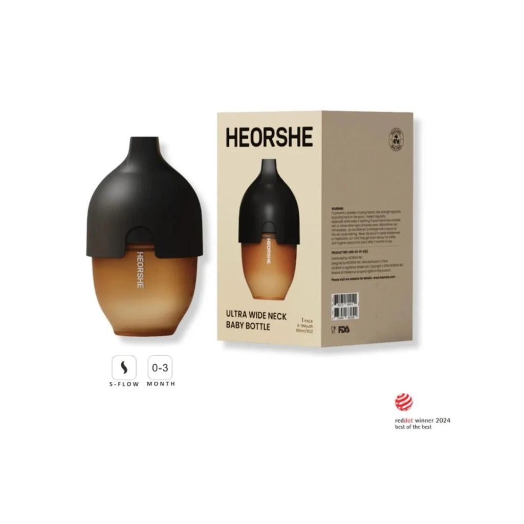 HEORSHE Ultra Wide Neck Baby Bottle 160ml