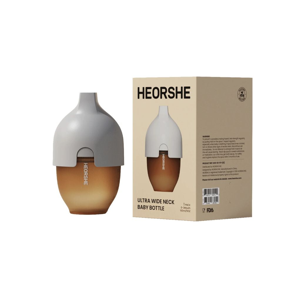 HEORSHE Ultra Wide Neck Baby Bottle 160ml