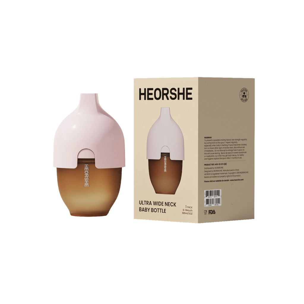 HEORSHE Ultra Wide Neck Baby Bottle 160ml