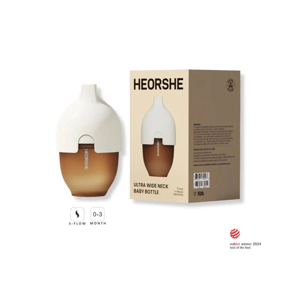 HEORSHE Ultra Wide Neck Baby Bottle 160ml